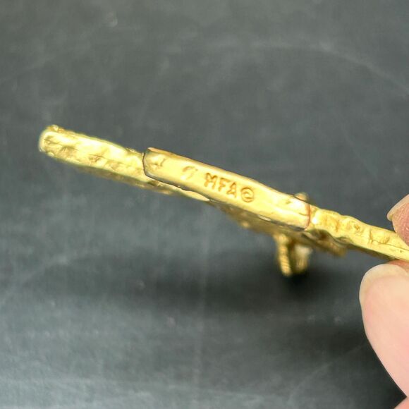 Goldtone Vintage Cross Pendant MFA Museum of Fine Arts Maltese Style (smalls) - Picture 3 of 3